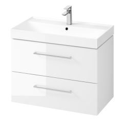 Cersanit Larga SET B660 umywalka 80x46 cm z szafką wiszącą biała S801-438