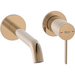 Roca Ona bateria umywalkowa podtynkowa Rose Gold A5A359ERG0