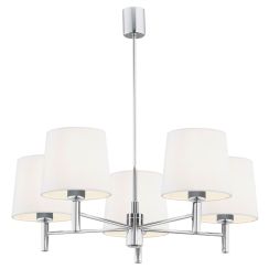 Argon Bolzano Plus lampe suspendue 5x15 W blanc-chrome 2110