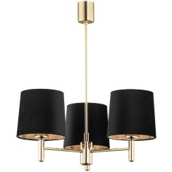 Argon Ponte Plus plafonnier 3x15 W noir-laiton 6111