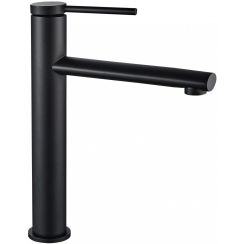 Rea Oval bateria umywalkowa stojąca czarna REA-B6511