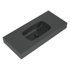 Elita Dimple lavabo 100.8x46 cm rectangulaire classique anthracite RE041000026010