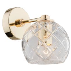 Argon Oviedo applique murale 1x15 W laiton-transparent 4202