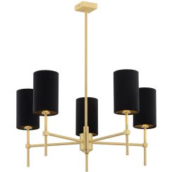 Argon Abruzzo plafonnier 5x7 W noir-laiton 2135