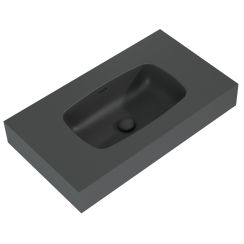 Elita Dimple lavabo 80.6x46 cm rectangulaire classique anthracite RE040800026010