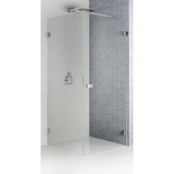Riho Scandic cabine de douche 100x80 cm rectangulaire noir mat/verre transparent G001036121