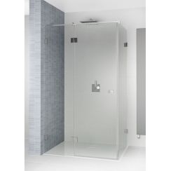 Riho Scandic cabine de douche 100x80 cm rectangulaire chrome brillant/verre transparent G001057120