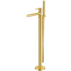 Excellent Pi mitigeur bain-douche autoportante doré AREX.1255GL