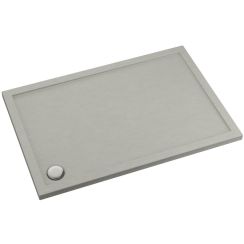 Schedpol Caspar New Cement Stone receveur de douche rectangulaire avec siphon 120x80 cm ciment 3.2338/CT/ST