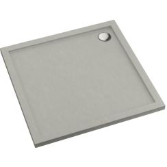 Schedpol Caspar New Cement Stone receveur de douche carré 80x80 cm ciment 3.2330/CT/ST