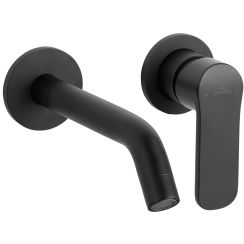 Invena Siros mitigeur de lavabo encastrée noir BP-90-U04