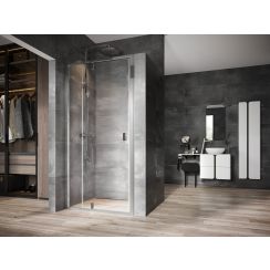 Ravak Nexty porte de douche 110 cm à ouverture basculante aluminium brillant/verre transparent 03OD0C00Z1