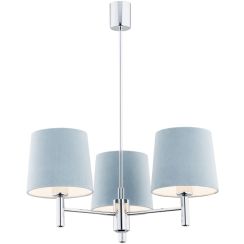 Argon Bolzano lampe suspendue 3x15 W chrome-bleu 1383