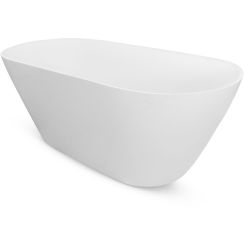 Besco Moya baignoire autoportante 159x68.4 cm ovale blanc #WMD-160-MKW