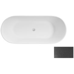 Besco Moya baignoire autoportante 159x68.4 cm ovale bicolore #WMD-160-MG