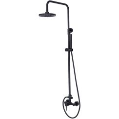 Besco Decco ensemble de douche mural oui graphite BP-DIN-GR