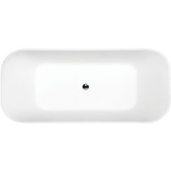 Besco Assos S-Line baignoire autoportante 160x70 cm rectangulaire bicolore #WMMC-160ASC