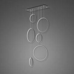 Altavola Design Ledowe Okręgi lampe suspendue 6x130 W noir LA076/P_90_in_3k_black_dimm