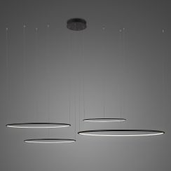 Altavola Design Ledowe Okręgi lampe suspendue 4x106 W noir LA084/CO4_100_in_3k_black
