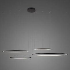 Altavola Design Ledowe Okręgi lampe suspendue 4x200 W noir LA084/CO4_100_in_4k_black