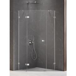 New Trendy Avexa cabine de douche 90x90 cm chrome brillant/verre transparent EXK-3886