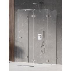 New Trendy Avexa cabine de douche 110x100 cm rectangulaire chrome brillant/verre transparent EXK-2489