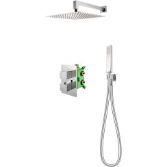 FDesign Stabilla ensemble de douche encastré avec thermostat oui chrome FD1-TS08-7SET1-11