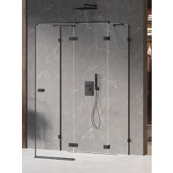 New Trendy Avexa Black kabina prysznicowa 120x70 cm prostokątna prawa czarny mat/szkło przezroczyste EXK-2649