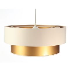 BPS Koncept Duo ellegant lampe suspendue 1x60 W doré-crème 061-055-50