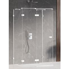 New Trendy Avexa White cabine de douche 100x80 cm rectangulaire blanc mat/verre transparent EXK-2849