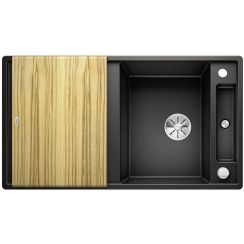 Blanco Axia III 5 S évier en granit 91.5x51 cm noir 525845