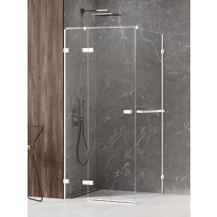 New Trendy Avexa White kabina prysznicowa 120x120 cm kwadratowa lewa biały mat/szkło przezroczyste EXK-2790