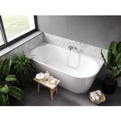 Besco Zoya baignoire murale 170x80 cm rectangulaire blanc #WAS-170-ZLZ