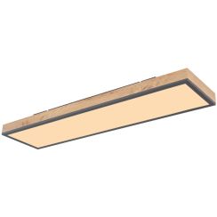 Globo Lighting Doro plafonnier 1x24 W blanc-bois-graphite 416080WD4