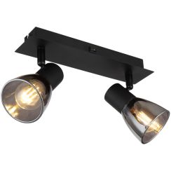 Globo Lighting Claude applique murale 2x40 W noir-fumé 54307-2