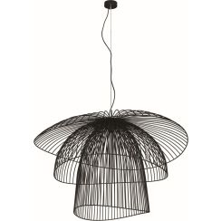 Kaja Plaza lampe suspendue 1x60 W noir KP-12