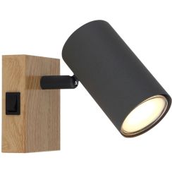 Globo Lighting Robby applique murale 1x25 W bois-graphite 57911-1G