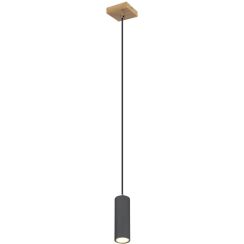 Globo Lighting Robby lampe suspendue 1x35 W bois-graphite 57911HG