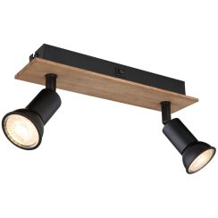 Globo Lighting Drew applique murale 2x35 W noir-bois 57998-2W