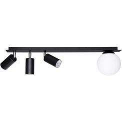 Kaja Albio plafonnier 4x40 W blanc-noir K-4136