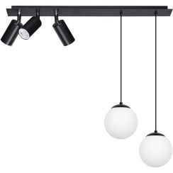 Kaja Albio plafonnier 5x40 W blanc-noir K-4138