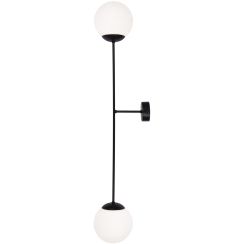 Kaja Savoy applique murale 2x40 W blanc-noir K-4927