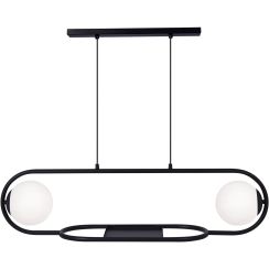Kaja Finestra lampe suspendue 2x40 W blanc-noir K-4961