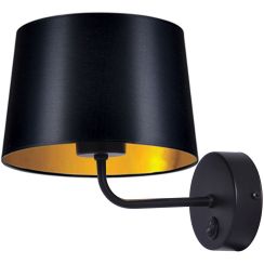 Kaja Remi Gold applique murale 1x40 W noir-doré K-4356