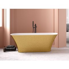 Besco Assos S-Line baignoire autoportante 160x70 cm rectangulaire bicolore #WMD-160-ALZ