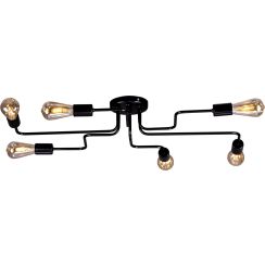 Kaja Skadi plafonnier 6x60 W noir K-3890