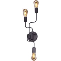 Kaja Skadi applique murale 3x60 W noir K-3896