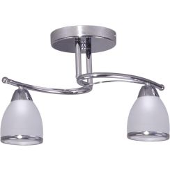 Kaja Samira plafonnier 2x40 W blanc-chrome K-JSL-8090/2CHR