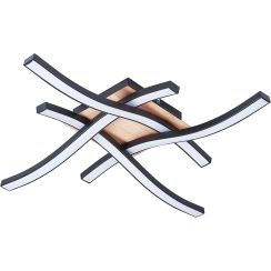 Rabalux Heimdalla plafonnier 1x20 W blanc-noir-bois 2281