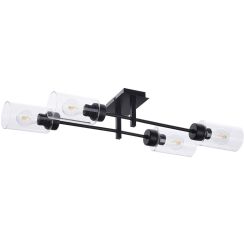 Rabalux Prudence plafonnier 4x40 W noir-transparent 2672